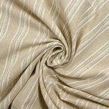 Polyester and linen with Lurex golden stripes Margot natural background