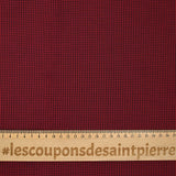 Woven cotton tank complexion burgundy and dark blue tiles