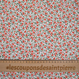 Orange Country Print Cotton White Background
