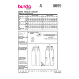 Burda boss n ° 5699: pants