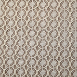 Dentelle polyester rosace irisé fon écru