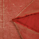 Polyester froissé Romane corail doré