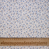 Blue Country Country Print Cotton White background