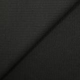 Jersey de polyester côtelé noir