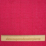 Tweed Emma lurex polyester fond fuchsia