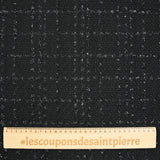 Tweed Emma Lurex Polyester Fondo negro