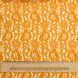 Dentelle polyester Sandrine moutarde