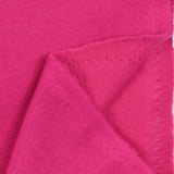 Tissu sweat minkee épais fuchsia