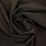 Crêpe sergé double face polyester marron foncé