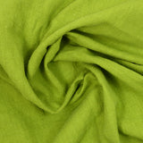 100% Lin lavé vert pomme