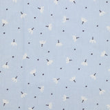 Cotton dive printed dandelion light blue background