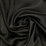 Dark khaki polyester crepe