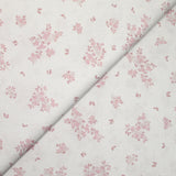 Algodón estampado pequeño rosa rosa fondos blancos