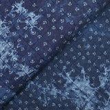 Chambray matt printed tie and dyed anchor