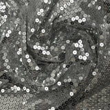 Gray sequin tulle