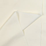 Jersey French Terry Algodón blanco orgánico roto