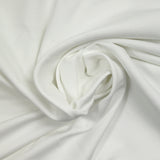 Cotton fleece elastane french terry white