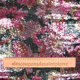 Tulle Sequin Young Fucsia y Beige Black Fondo