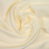Crêpe de polyester blanc cassé