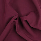 Crêpe de polyester lourd Madeleine prune