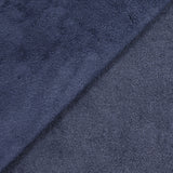 Navy blue bamboo sponge fabric sold per meter