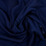 Navy blue viscose twill