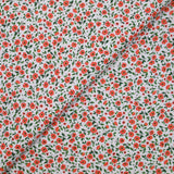 Orange Country Print Cotton White Background