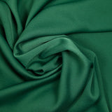 Crêpe satin polyester vert bouteille