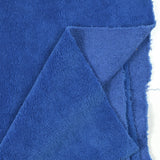 Royal blue bamboo sponge fabric sold per meter