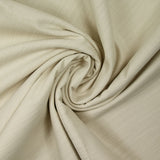 Sergé 100% coton brodé écru