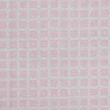 Piqué de coton imprimé carré rose