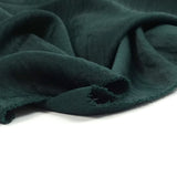 Crêpe Lenny envers satin froissé vert forêt