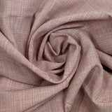 Lin et coton tissé-teint blanc, taupe et rose