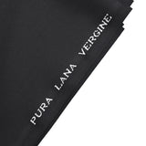 Gabardine de laine vierge noir