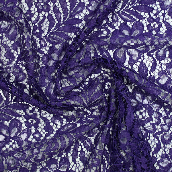 Dentelle festonnée polyester Ninon violet