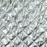 Matelassé polyester argent