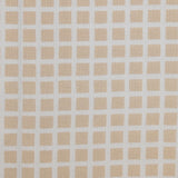 Piqué de coton imprimé carré beige
