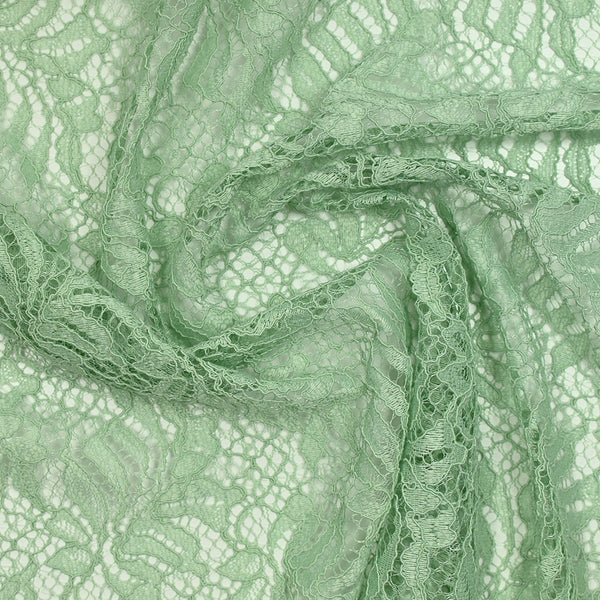 Dentelle festonnée polyester Angel vert amande