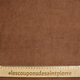 Polyester velvet fine brown coasts hazelnut