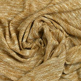 Maille viscose lurex doré fond moutarde et blanc