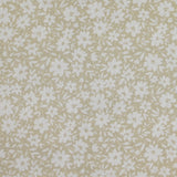 Cotton print printed flower flowers beige background