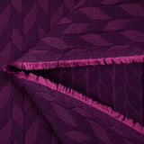 Polyviscose jacquard purple braids