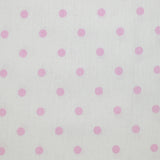 Cotton stung printed pea white background