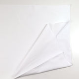 White tubular ribbed cuffs per meter