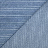Jean’s coton extensible à rayures tissées fond bleu clair
