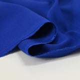 Electric blue viscose twill