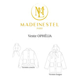 Patron de couture veste OPHELIA