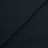 Double gaze brodée ajourée Lolita bleu foncé