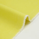 Sergé de coton et élasthanne jaune citron