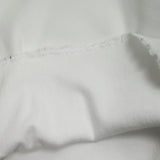 Cotton fleece elastane french terry white